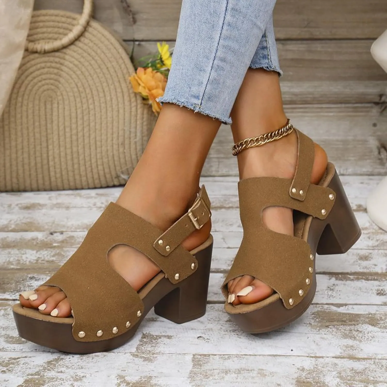 Orthopedic Platform Wedge Sandals for Women Dressy Summer Wedges Ankle Strap Open Toe Comfortable Sandals Slip On Walking Shoes Casual Wide Width Dress Shoes