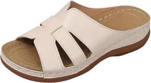 Orthopedic Sandals for Women Arch Support Walking Sandals Dressy Summer Comfortable Sandals Cute Low Wedge Sandals