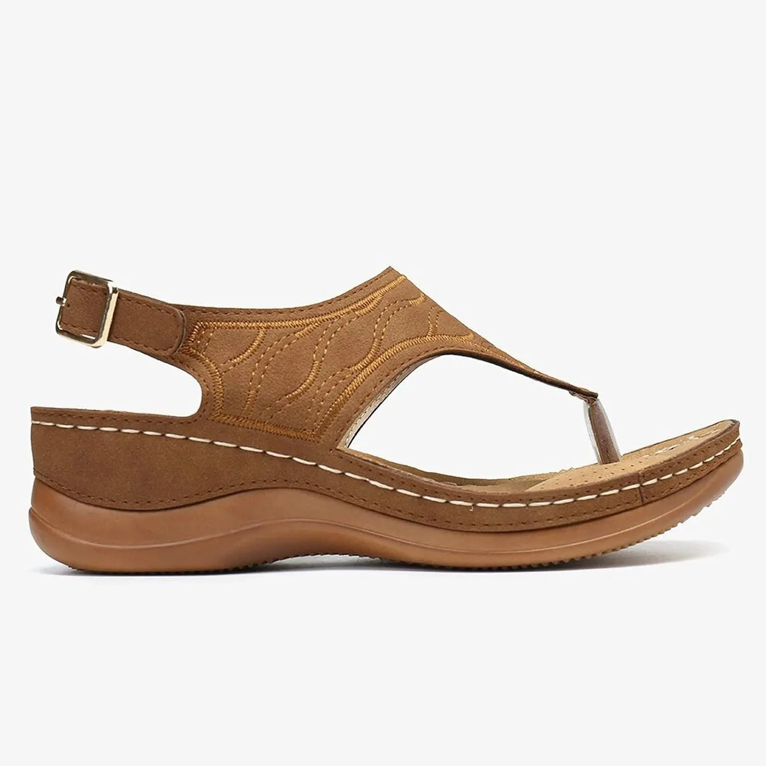 Orthopedic Sandals for Women,Arch Support Anti-Slip Summer Sandal Beach Bohemia Comfortable Platform Outdoor Flats Shoes