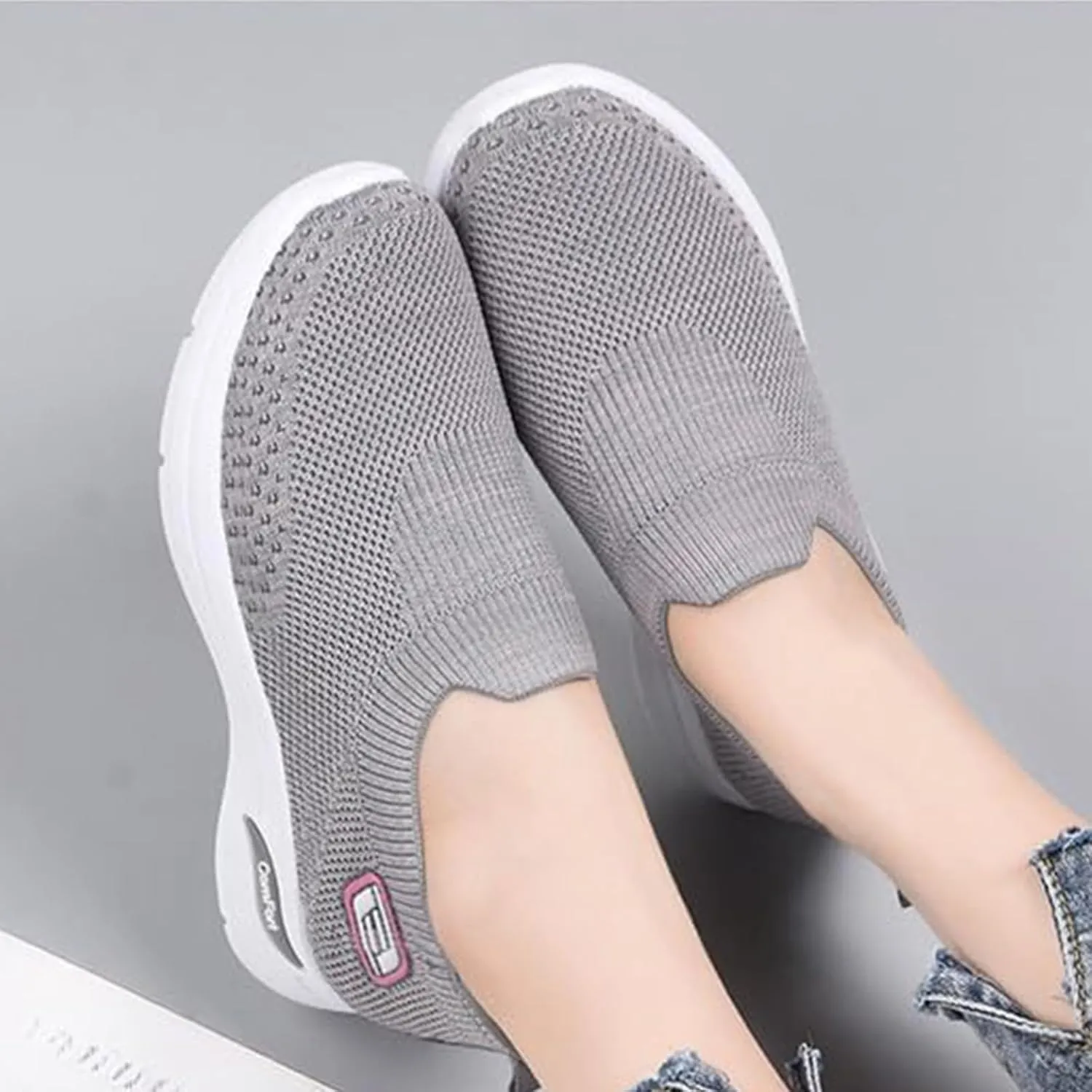 Orthopedic Sneakers for Women Comfort Wear Orthowear Shoes for Women Neuropathy Slip On Shoes Nurse Babe Shoe Ortho Pro Shoe Walking Running Athletic Tennis Sneakers Casual Breathable Lightweight