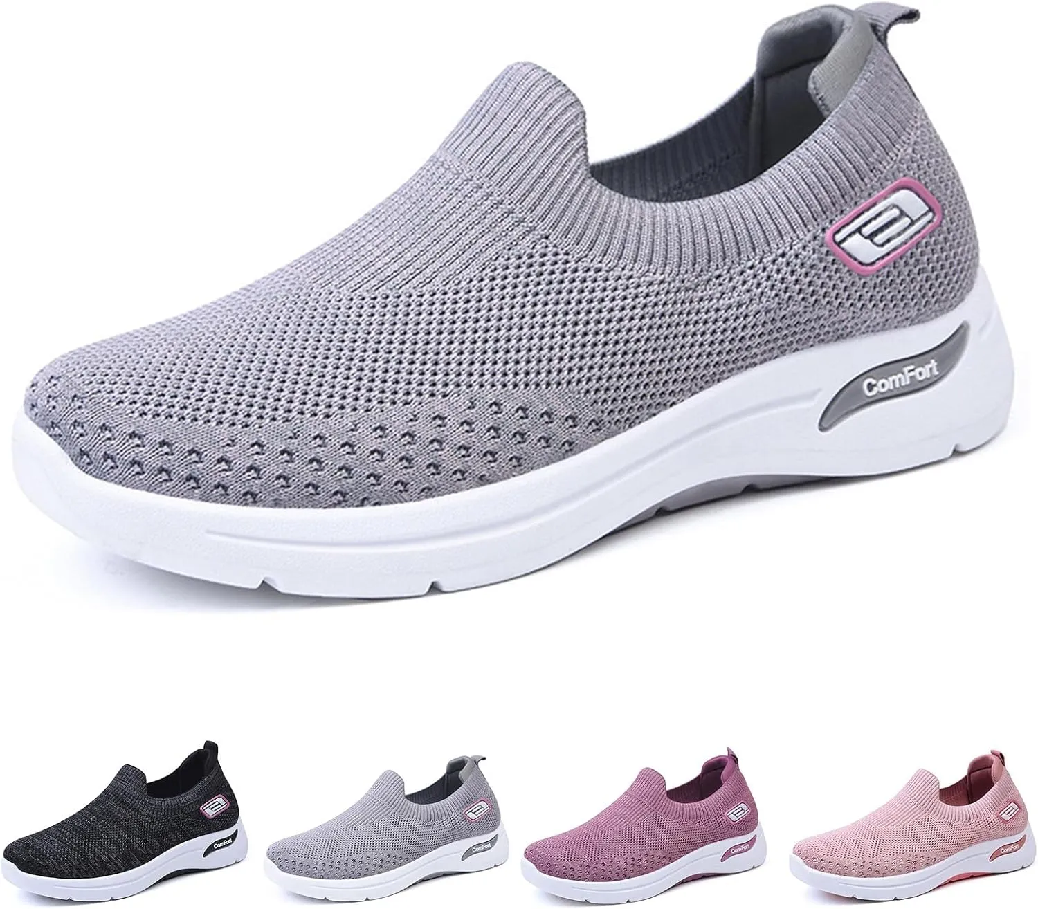 Orthopedic Sneakers for Women Comfort Wear Orthowear Shoes for Women Neuropathy Slip On Shoes Nurse Babe Shoe Ortho Pro Shoe Walking Running Athletic Tennis Sneakers Casual Breathable Lightweight