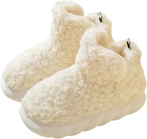 Our Lovely Fleece Booties, 2023 New Women's Comfort Warm Bootie Slippers, Winter Indoor Outdoor Fleece Booties