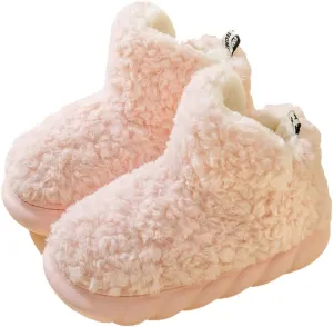 Our Lovely Fleece Booties, 2023 New Women's Comfort Warm Bootie Slippers, Winter Indoor Outdoor Fleece Booties