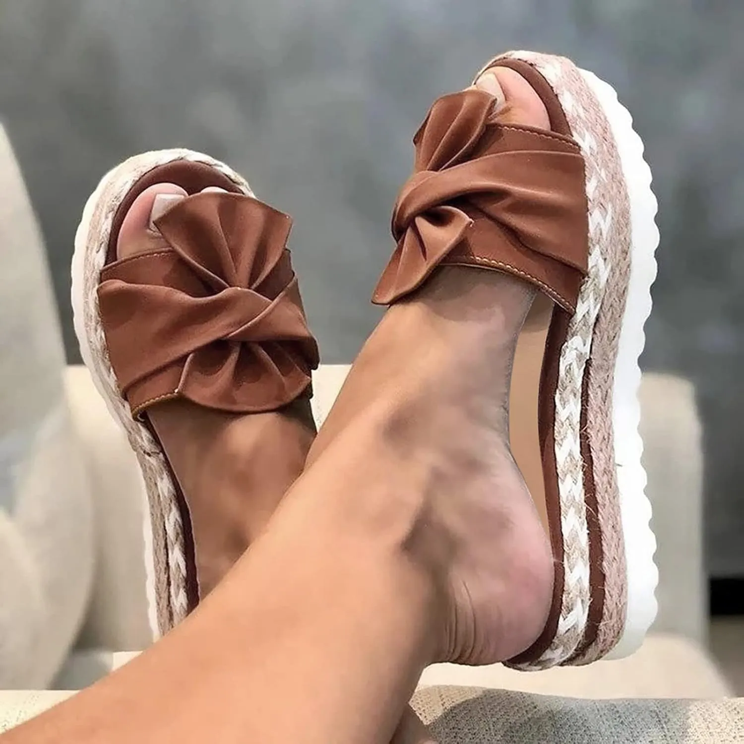 Platform Sandals for Women Open Toe Ankle Strap Platform Sandals Casual Low Wedges Sandals Beach Sandals Dress Shoes