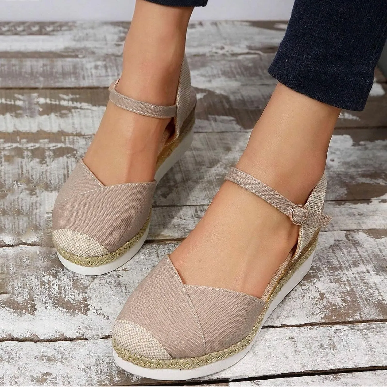 Platform Sandals Open Toe Flatform Wedge Casual Sandal Womens Silver Wedges Open Toe Wedge Sandals for Women