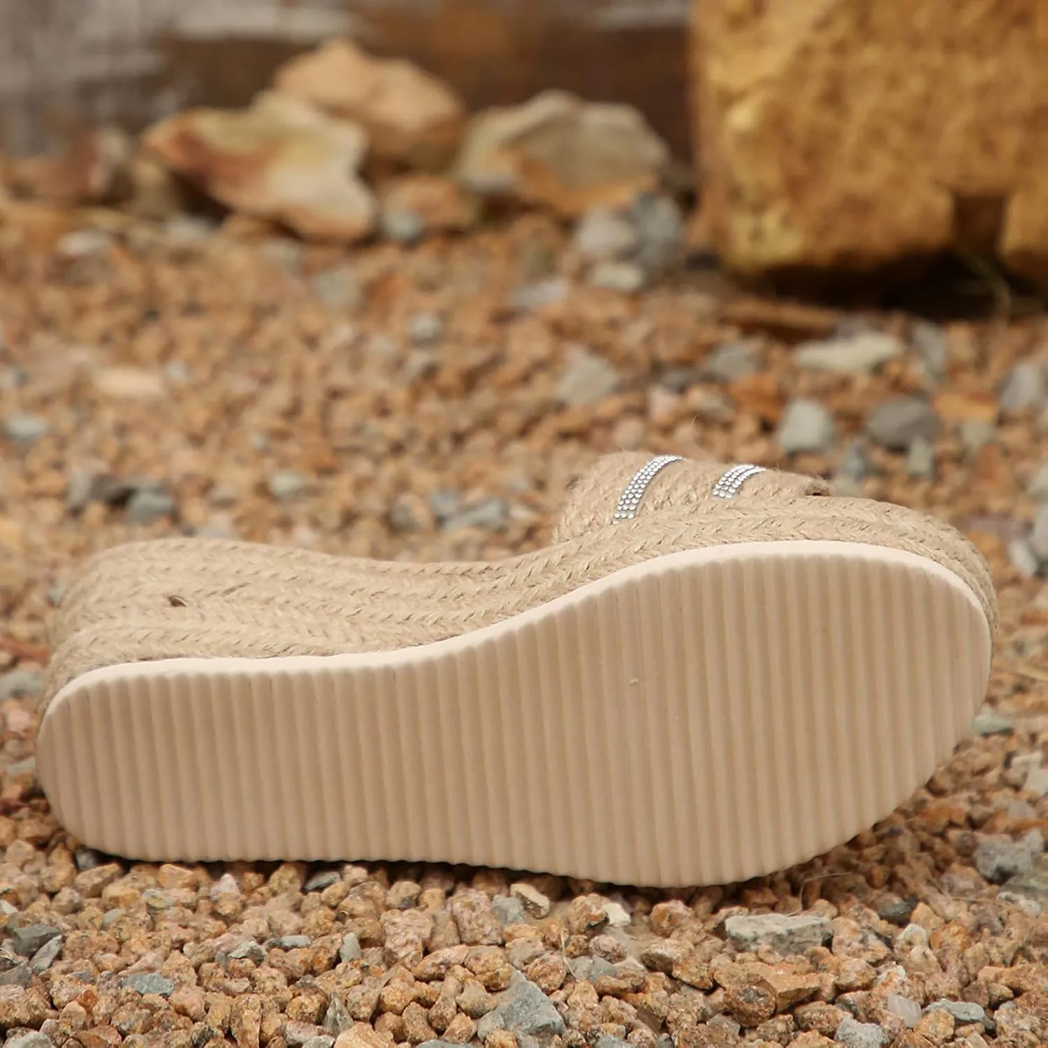 Platform Sandals Women Platform Espadrille Sandals Wedges Slip on Mules Slippers Summer Beach Heels Shoes