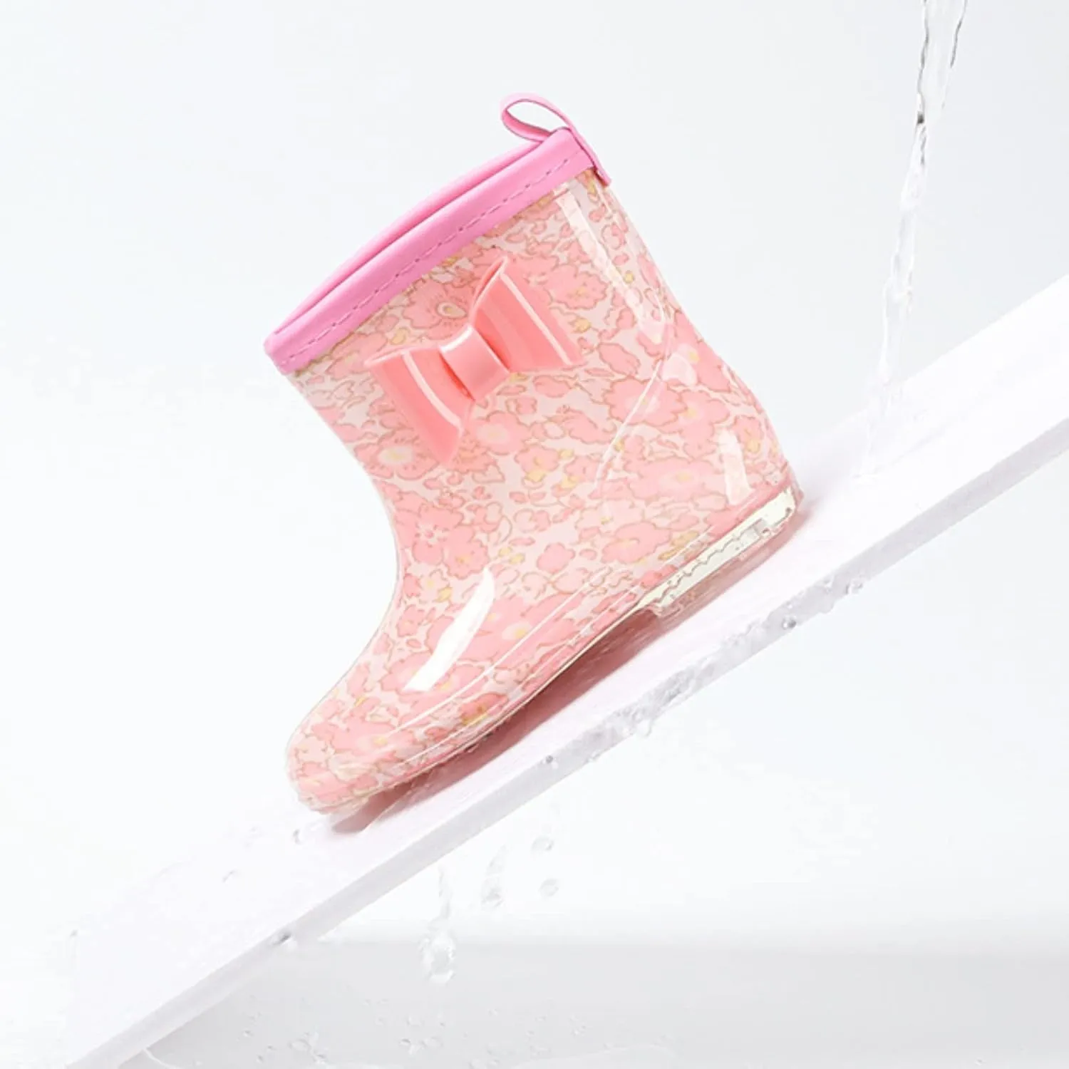 Rain Boots For Boys Toddler Kids Rainbow Rubber Boots Toddler Boy Rain Boots With Bowknot Rain Boots Toddler Boy