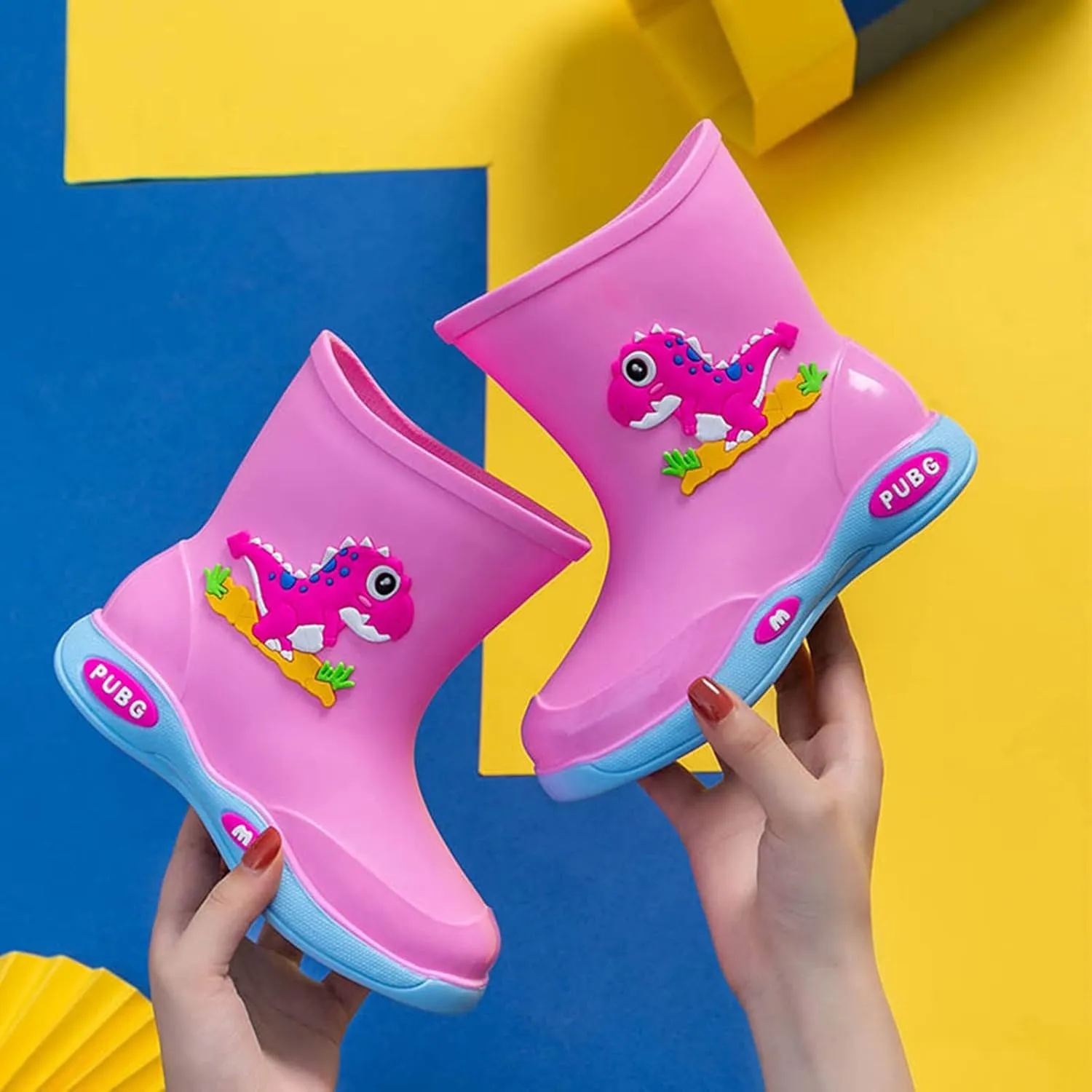 Rain Boots Girls Boys Kids Cartoon Baby Rubber Boots Toddler Waterproof Garden Shoes for Outdoor Big Boys Winter Boots
