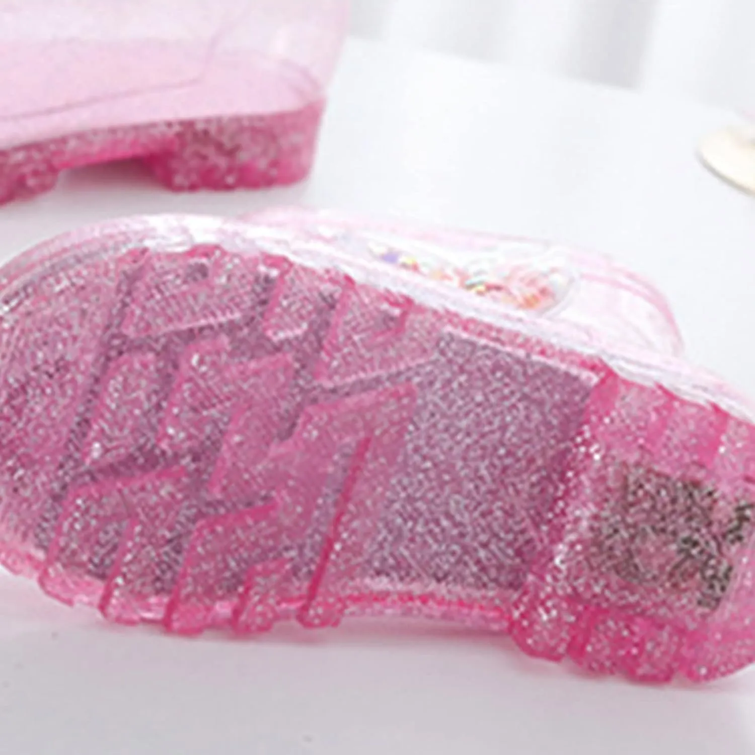 Rain Boots Kids Toddler Kids Waterproof Rain Boots Light Infant Boys Girls PVC Rain Boots (Pink, 18-24 Months)