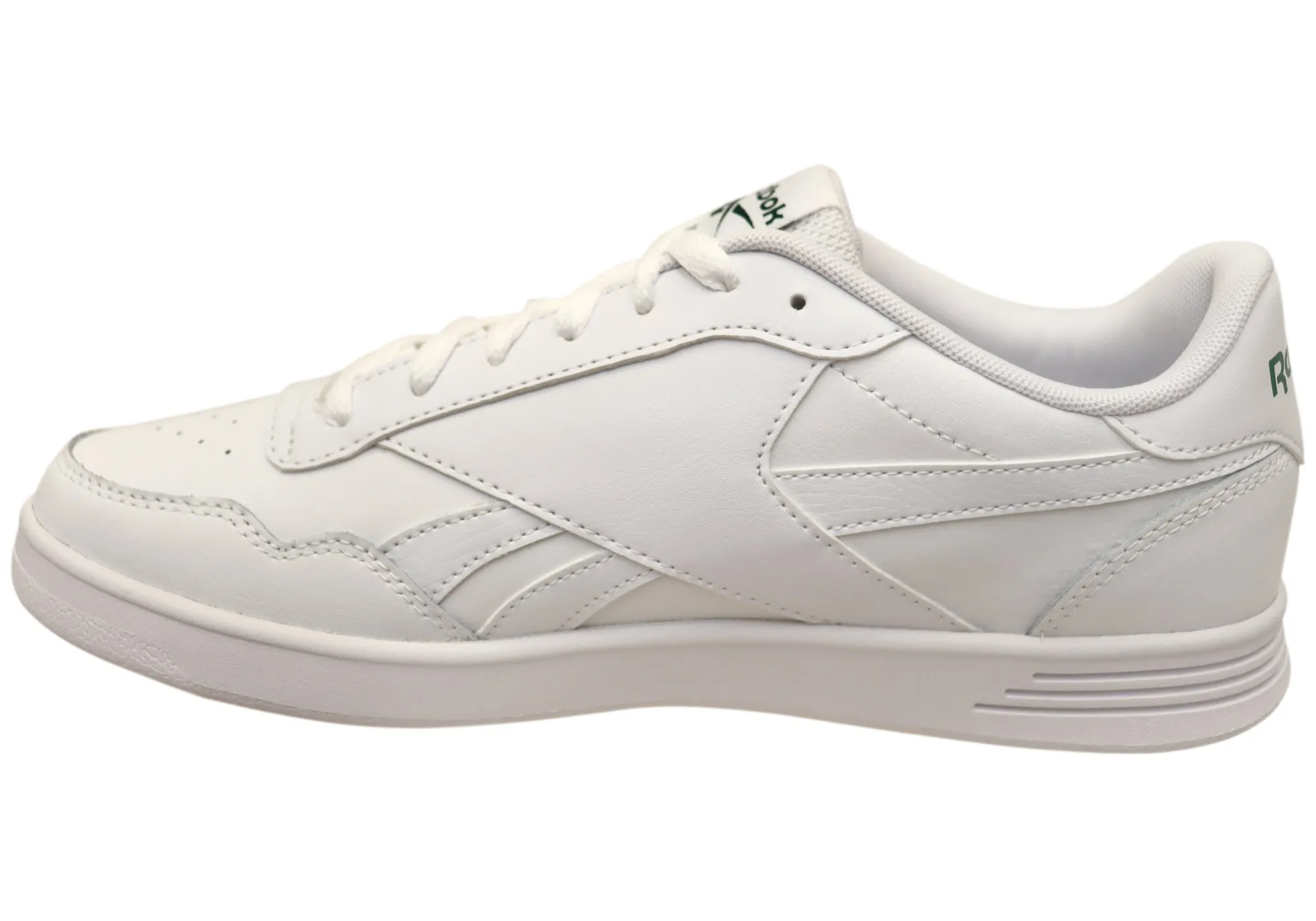 Reebok Court Advance Mens Comfortable White Lace Up Sneakers