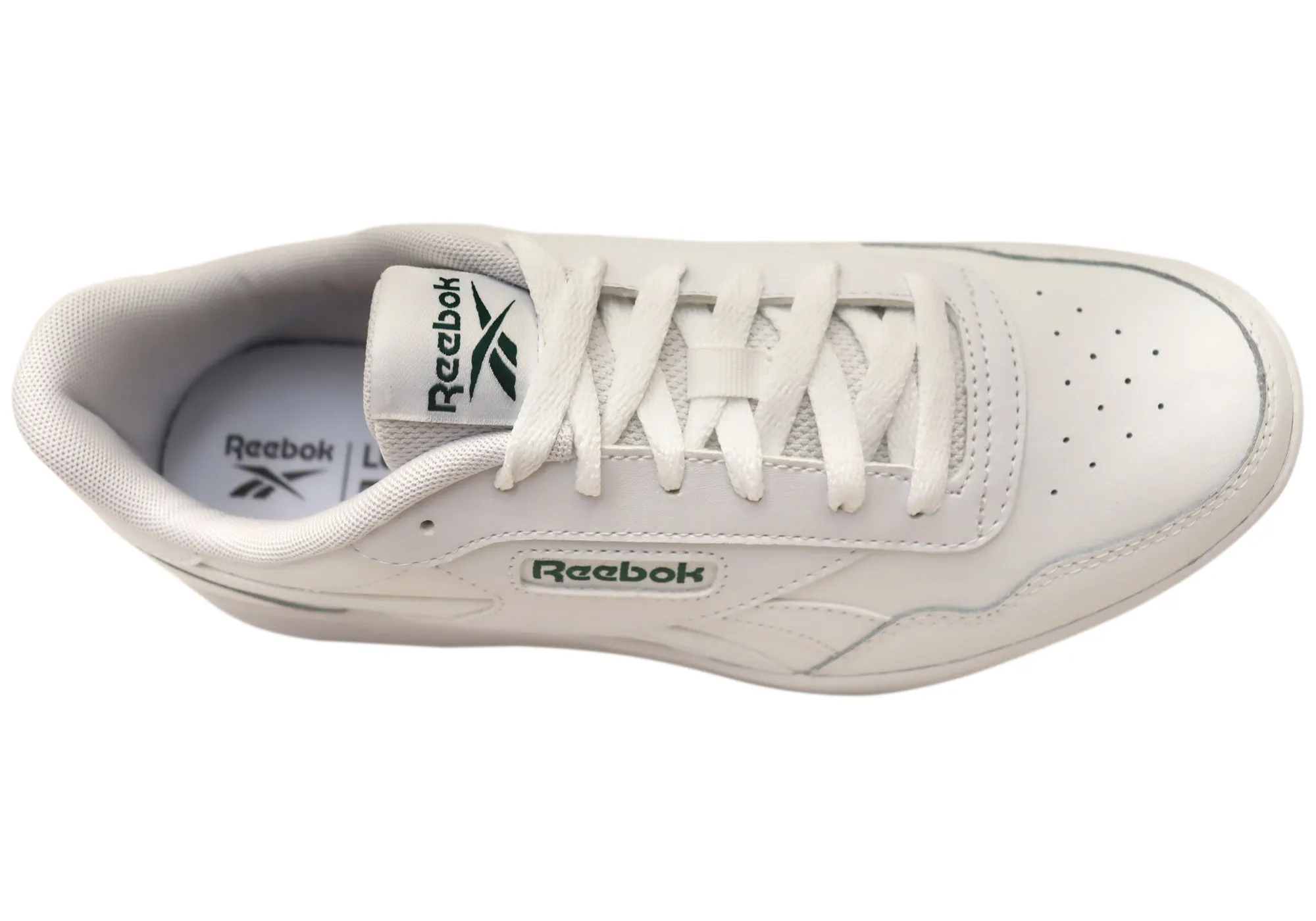 Reebok Court Advance Mens Comfortable White Lace Up Sneakers
