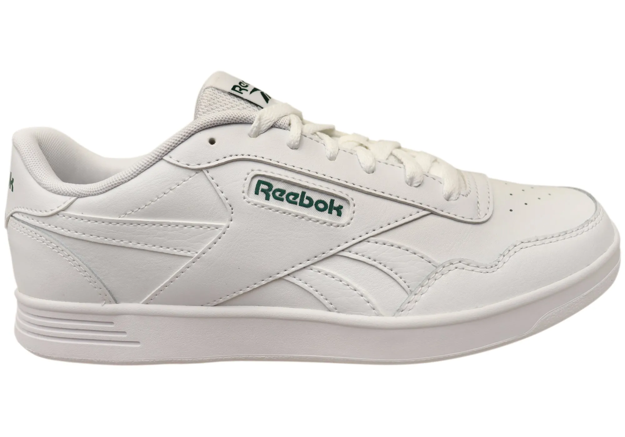 Reebok Court Advance Mens Comfortable White Lace Up Sneakers