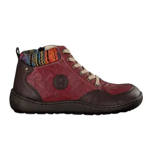 Rieker 44442-25 Ankle Boot (Women) - Havanna/Merlot/Orange-Multi