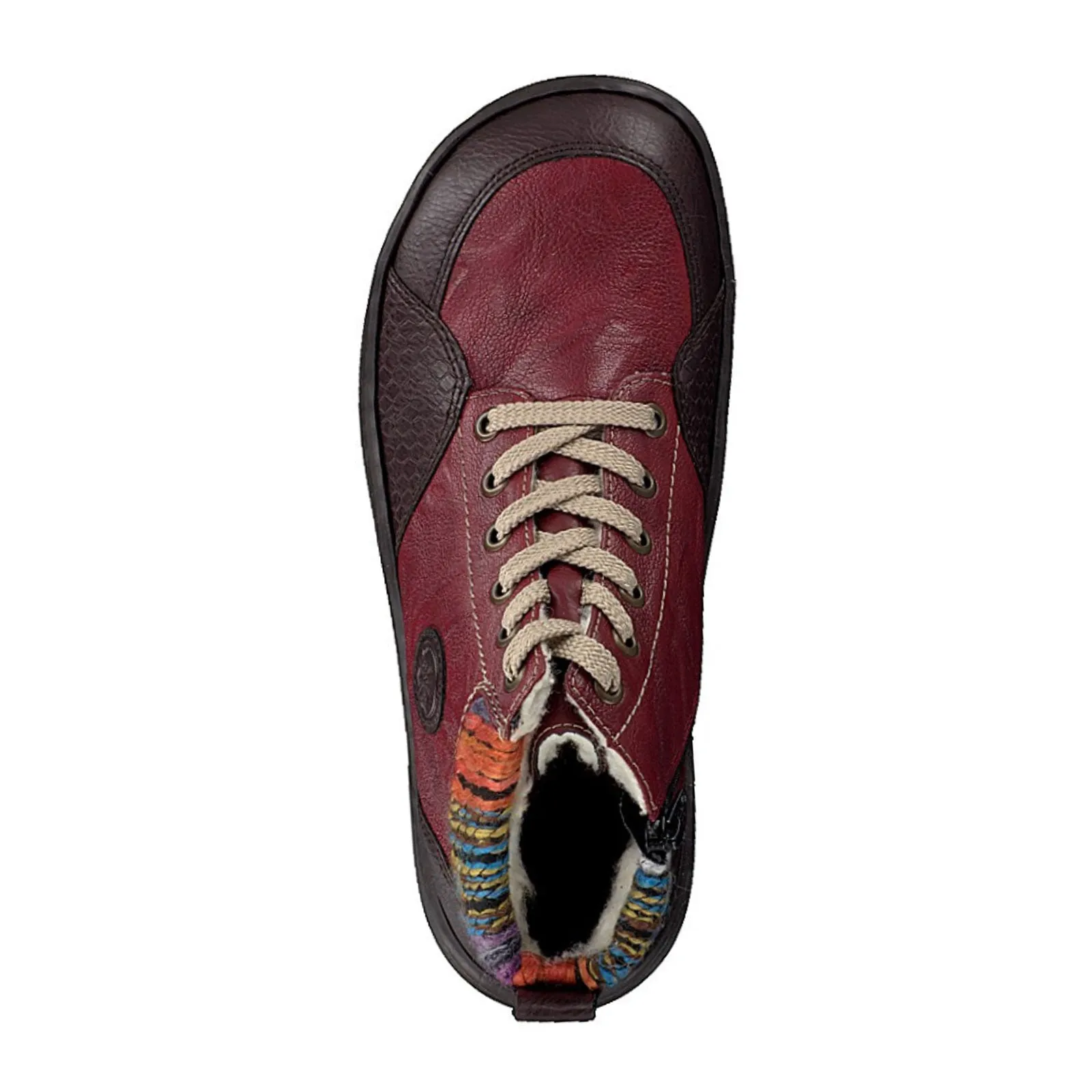 Rieker 44442-25 Ankle Boot (Women) - Havanna/Merlot/Orange-Multi