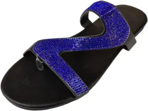 Sandals for Women 2025 Summer Flip Flops Slippers Sandals Double Strap Slide Casual Bling Rhinestone Crystals Mules Comfortable Beach Shoes Womens Glitter Sandal Flat Open Toe Sparkle Slides