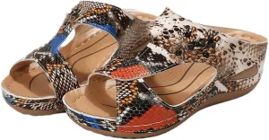 Sandals Women Comfortable Dressy Wedge Orthopedic Slippers Arch Support Flip Flops Soft Summer Beach Orthotic Slides 2024
