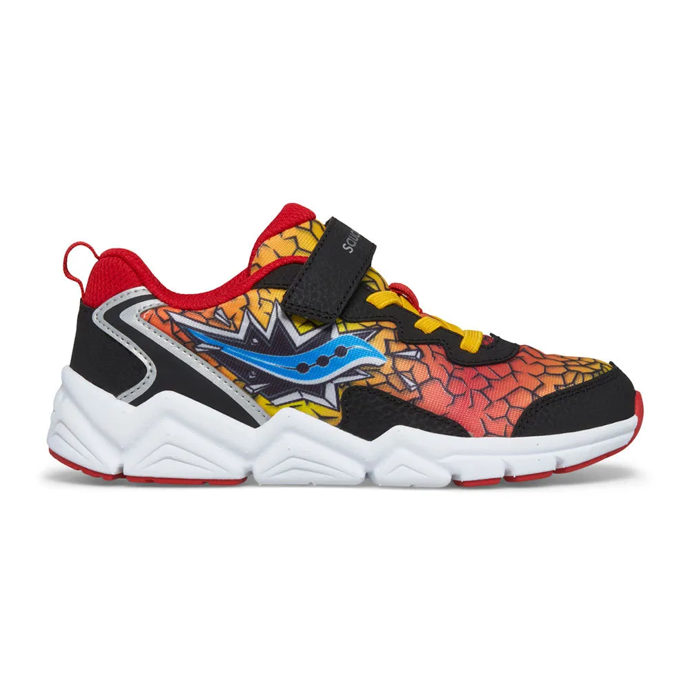 Saucony Flash AC 3.0 JR | BK/RD/YW Big Kids Sneakers