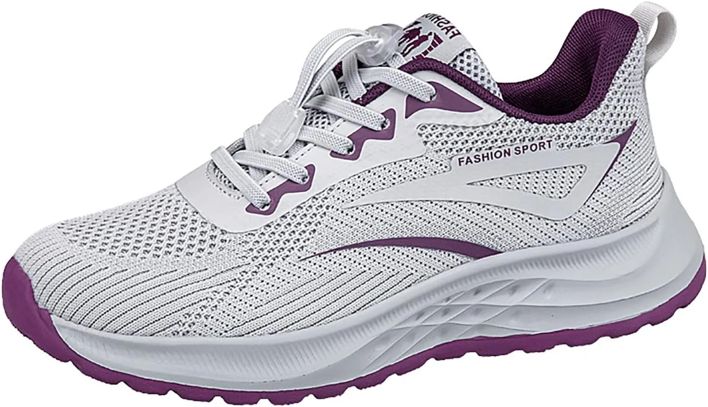 SBGMoSJ Womens Shoes Sneakers Slip On Wide Women's Hiking Shoes Size 5.5 White Tennis Shoes Women Platform White Wide Width Casual Sneakers Women Zapatos Antideslizante para Mujer