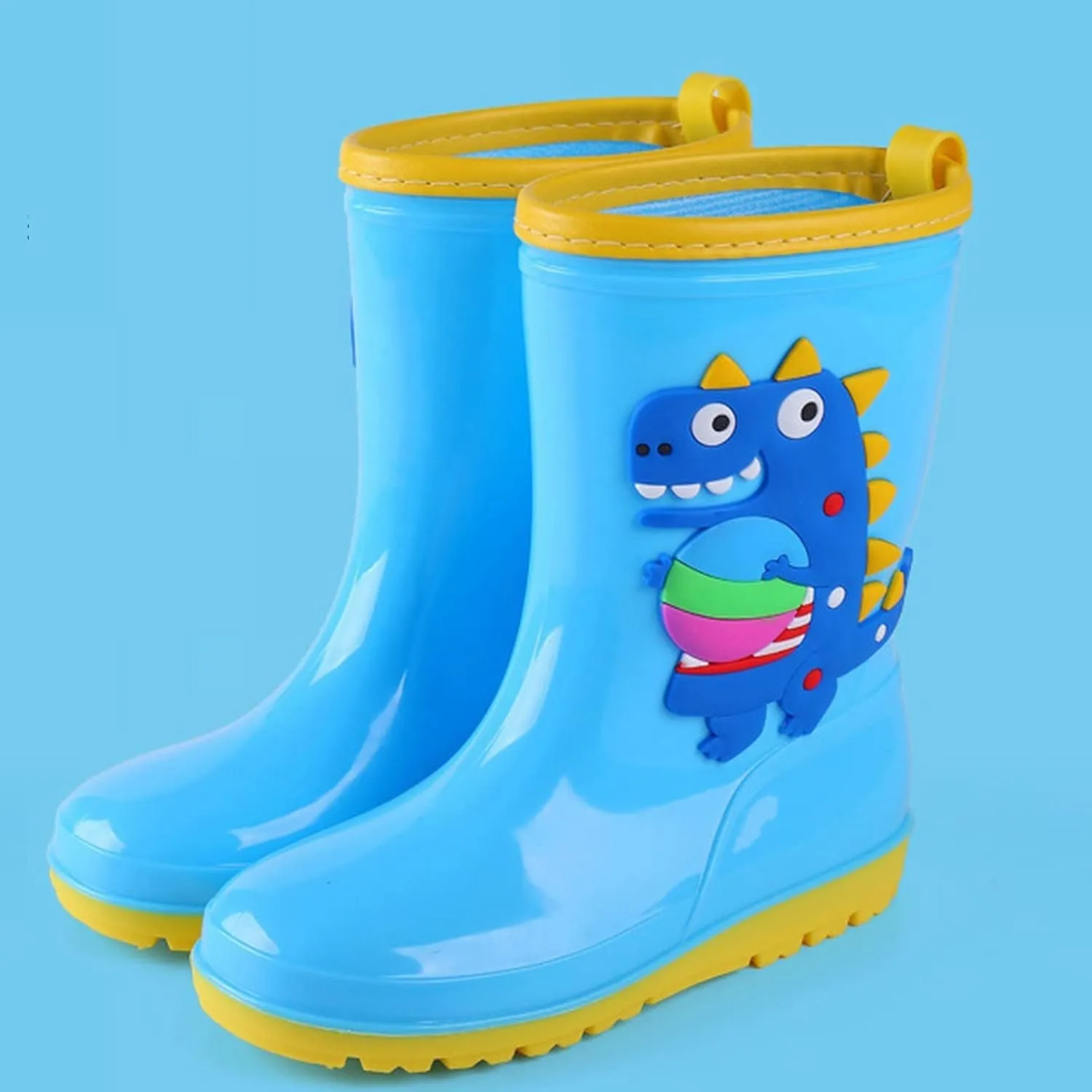 sfdgfhyf Kids Rain Boots Toddler Rain Shoes Children aterproof Boots for Boys and Girls Infant Rainboots