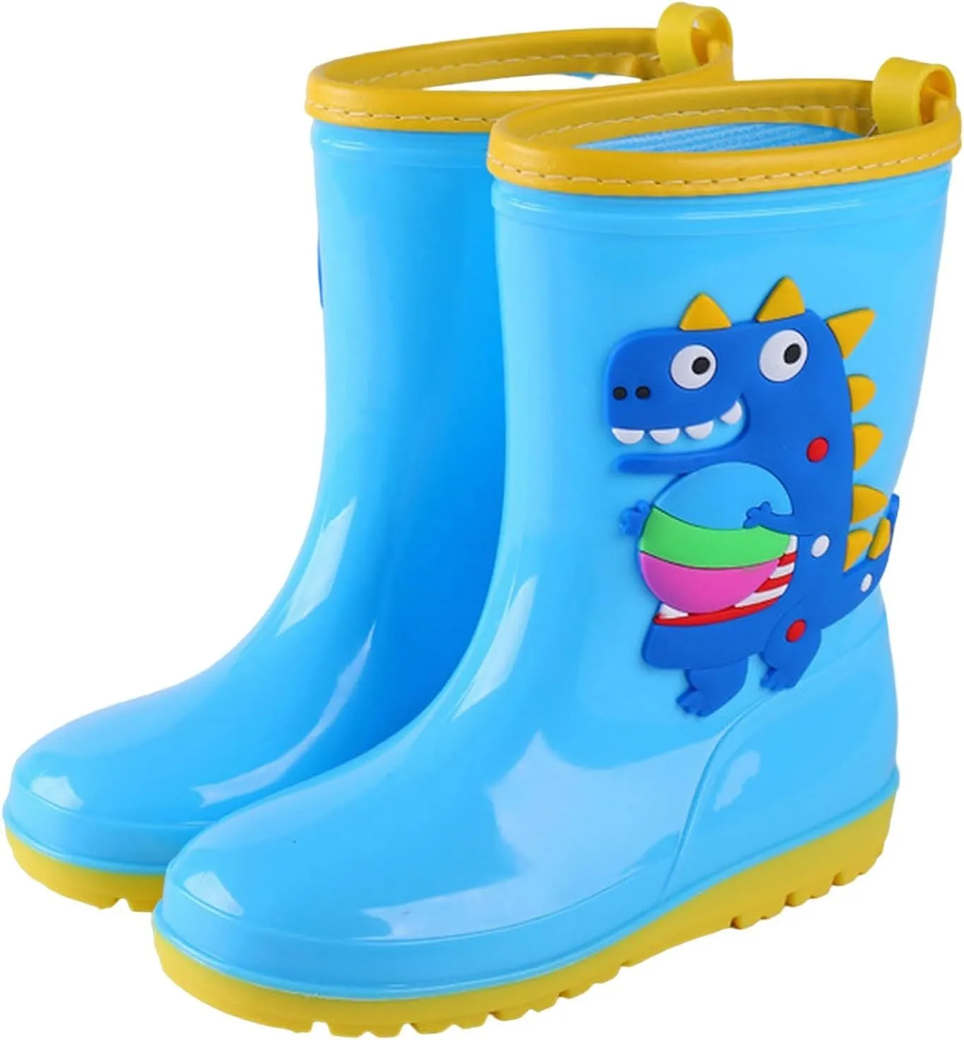 sfdgfhyf Kids Rain Boots Toddler Rain Shoes Children aterproof Boots for Boys and Girls Infant Rainboots
