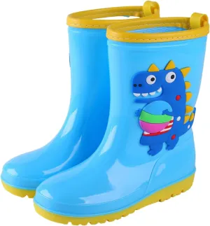 sfdgfhyf Kids Rain Boots Toddler Rain Shoes Children aterproof Boots for Boys and Girls Infant Rainboots