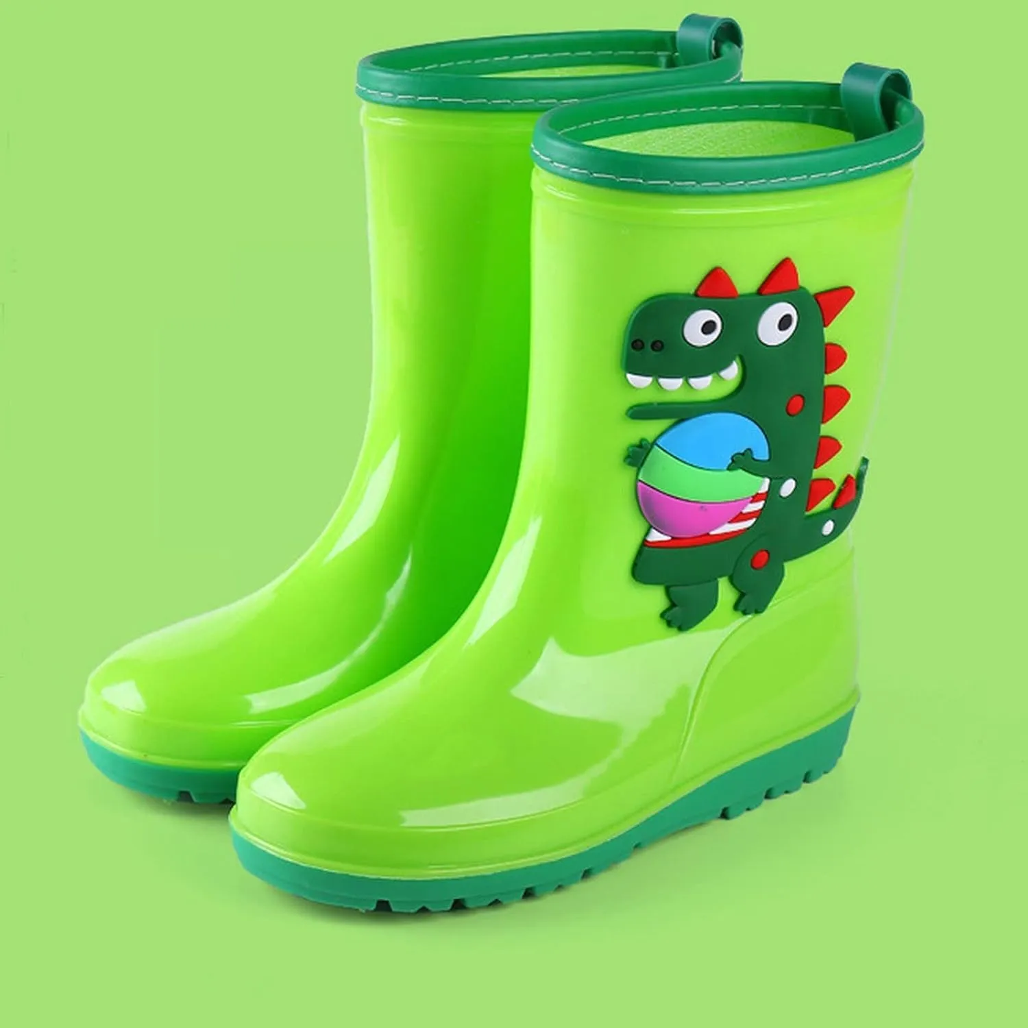sfdgfhyf Kids Rain Boots Toddler Rain Shoes Children aterproof Boots for Boys and Girls Infant Rainboots