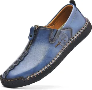 Shaire Men's Loafers Slip-On Shoes Classic Comfort with Memory Foam Casual Driving Moccasins