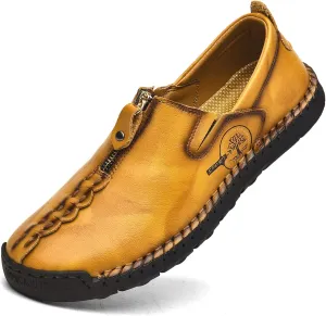 Shaire Men's Loafers Slip-On Shoes Classic Comfort with Memory Foam Casual Driving Moccasins