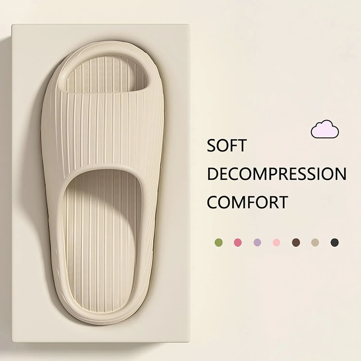 Shower Slippers with Drainage Hole Water Shoe for Beach, Showers Eva Anti-Slip Indoor & Outdoor Kids Slippers