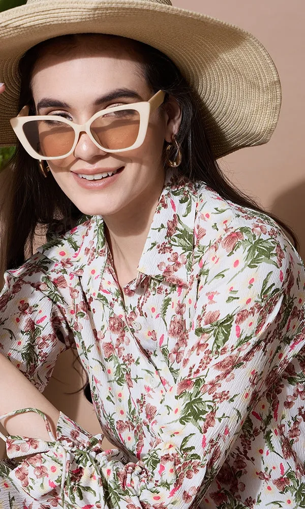 SHWET PRINTED SHIRT COORD SET