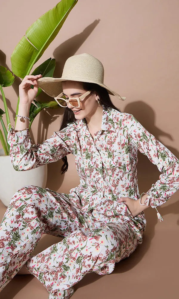 SHWET PRINTED SHIRT COORD SET