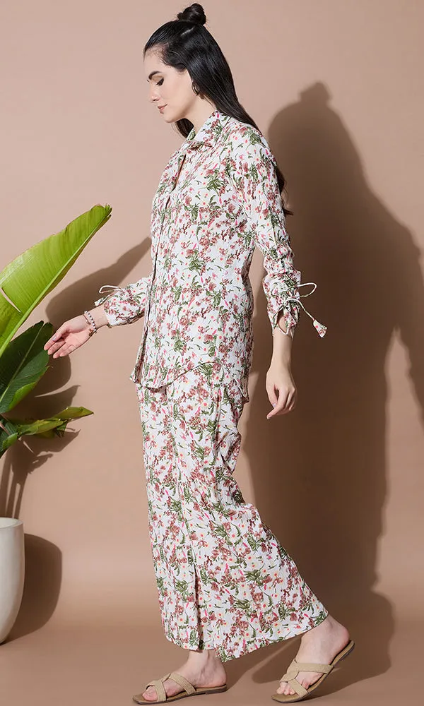SHWET PRINTED SHIRT COORD SET