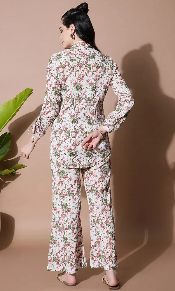 SHWET PRINTED SHIRT COORD SET