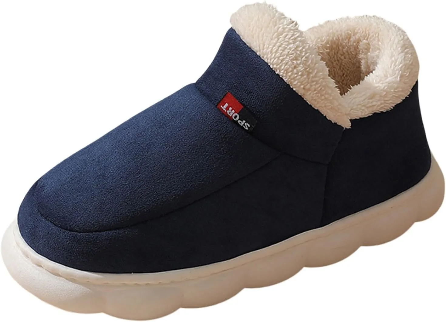 Slippers for Girls, Winter Fuzzy Thickened For Non-Slip Warm Indoor Outdoor House Shoes Anti-Slip Sole Booties