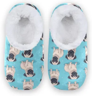 Slippers for Women Men Winter Thick Slipper Socks with Grippers Warm Indoor Floor House Slippers Cozy Fuzzy Slippers Bedroom Fleece Slippers