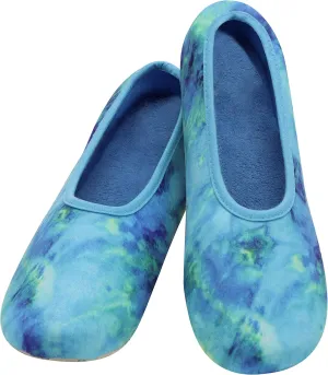 Snoozies 2 Dye for Tie Dye Ballet Slippers - Tie Dye Slippers for Women