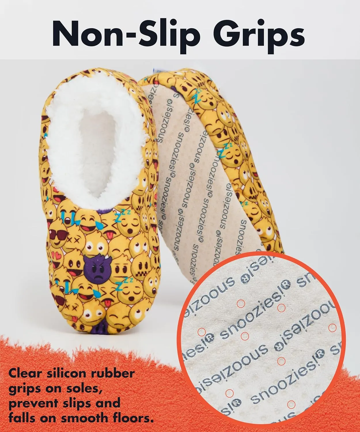 Snoozies Kids Slippers with Sherpa Fleece Lining and Non-Skid Sole, House Slippers for Kids, Girls, and Boys Size 13-5