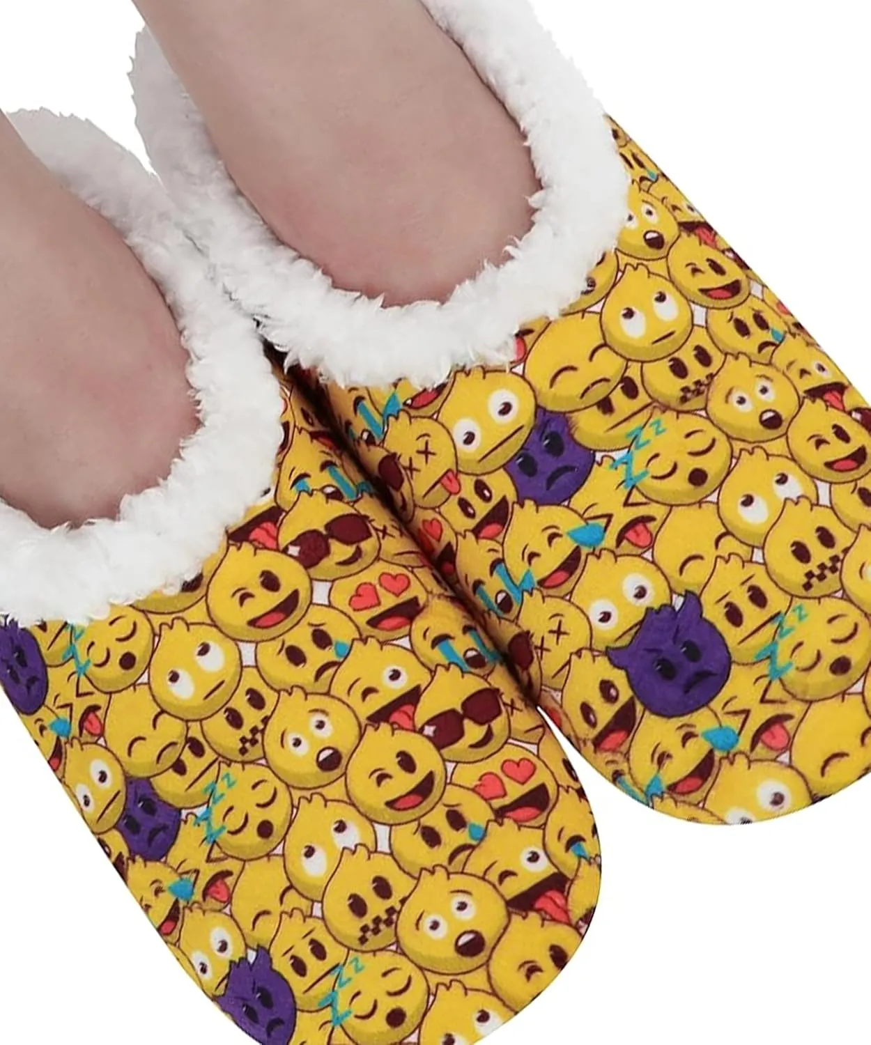 Snoozies Kids Slippers with Sherpa Fleece Lining and Non-Skid Sole, House Slippers for Kids, Girls, and Boys Size 13-5