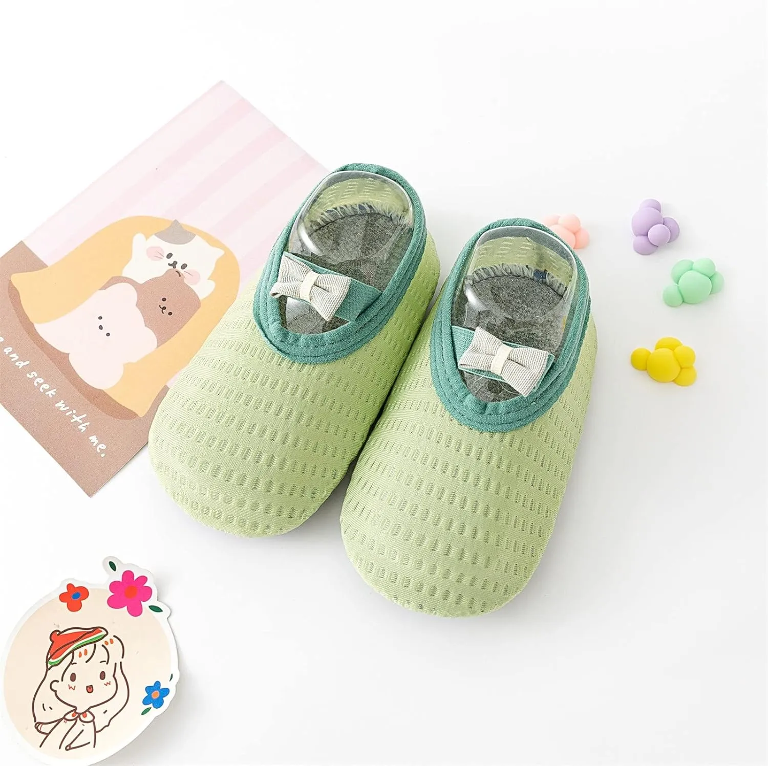 Spring and Summer Children Infant Toddler Shoes Boys and Girls Lightweight Mesh Breathable Comfortable Cute Bow Solid Color Boys Shoes Size 4