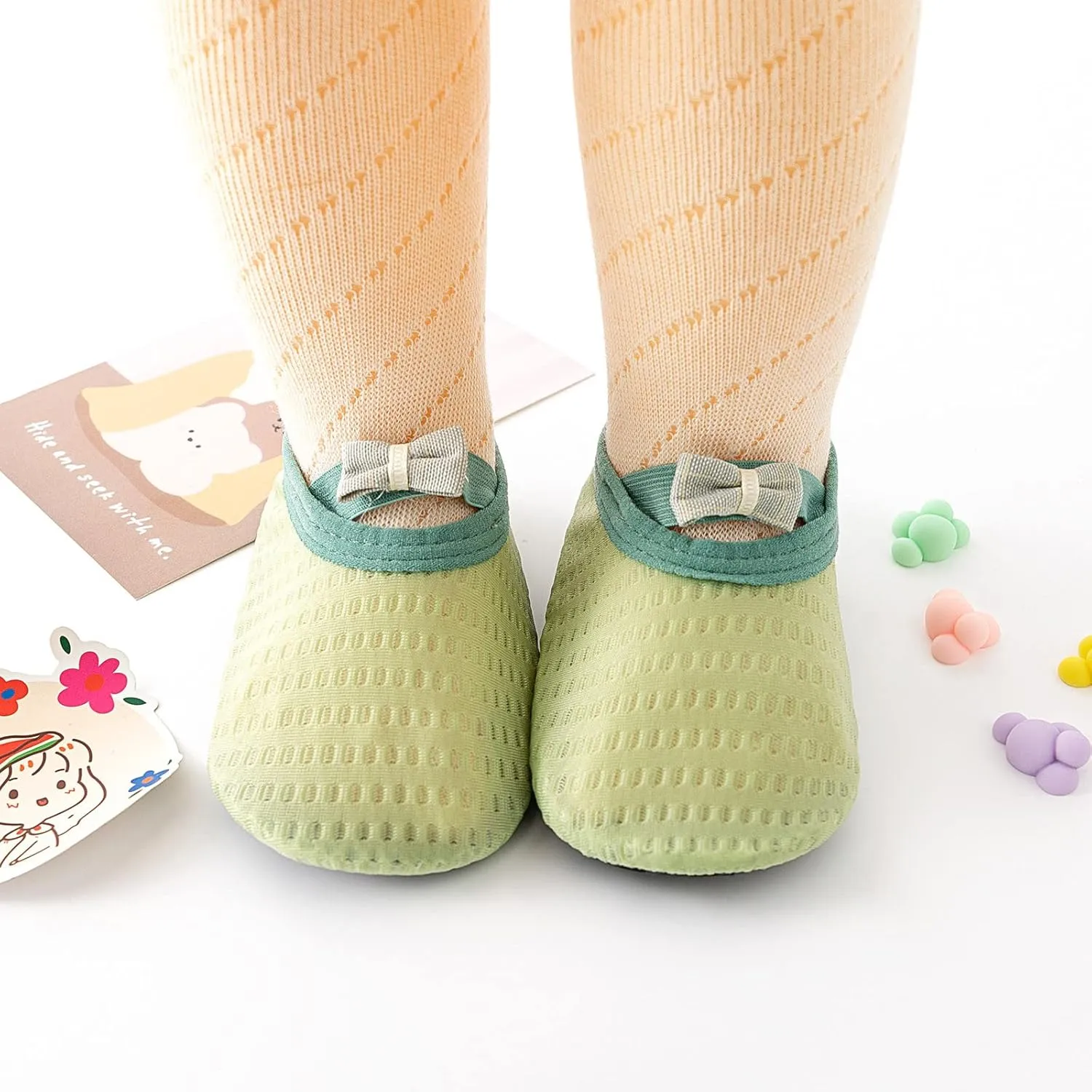 Spring and Summer Children Infant Toddler Shoes Boys and Girls Lightweight Mesh Breathable Comfortable Cute Bow Solid Color Boys Shoes Size 4