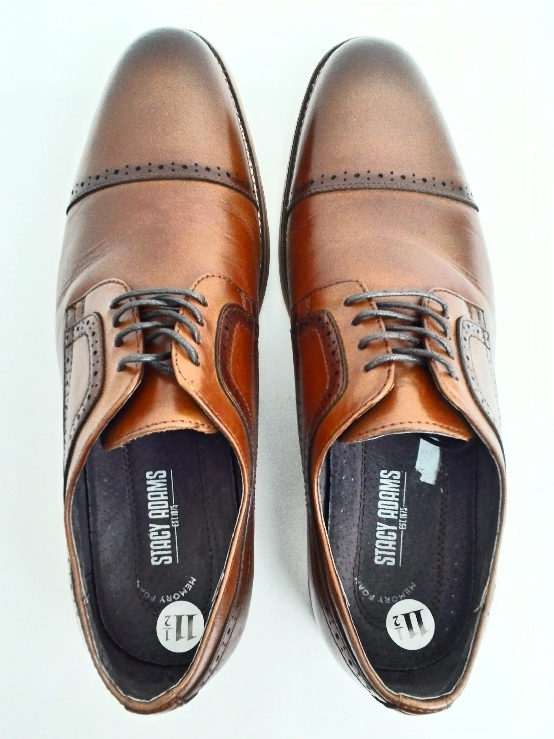 Stacy Adams Women's Brown Leather Oxford Size 11.5