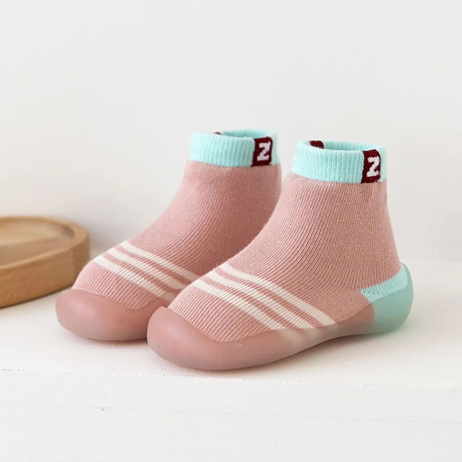 Summer and Autumn Infant Toddler Shoes Stripes Colorblock Children Mesh Breathable Floor Girl Age 6 Shoes