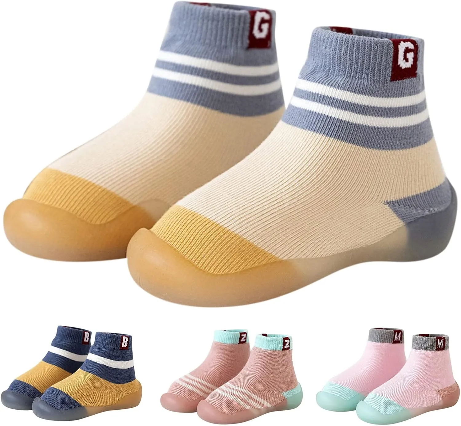 Summer and Autumn Infant Toddler Shoes Stripes Colorblock Children Mesh Breathable Floor Girl Age 6 Shoes