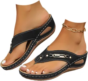 Summer Sandals for Women 2025 Dressy Comfortable Orthopedic Sandals with Arch Support Open Toe Breathable Mesh Sports Sandal Slip On Flip Flops Casual Beach Boho Sandal
