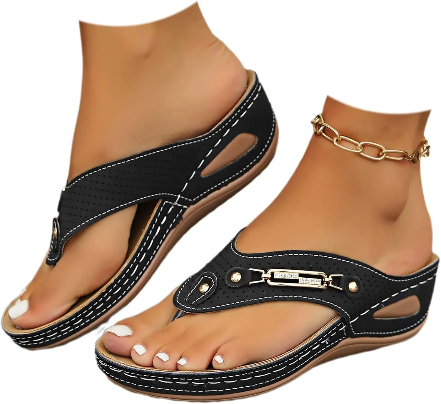 Summer Sandals for Women 2025 Dressy Comfortable Orthopedic Sandals with Arch Support Open Toe Breathable Mesh Sports Sandal Slip On Flip Flops Casual Beach Boho Sandal