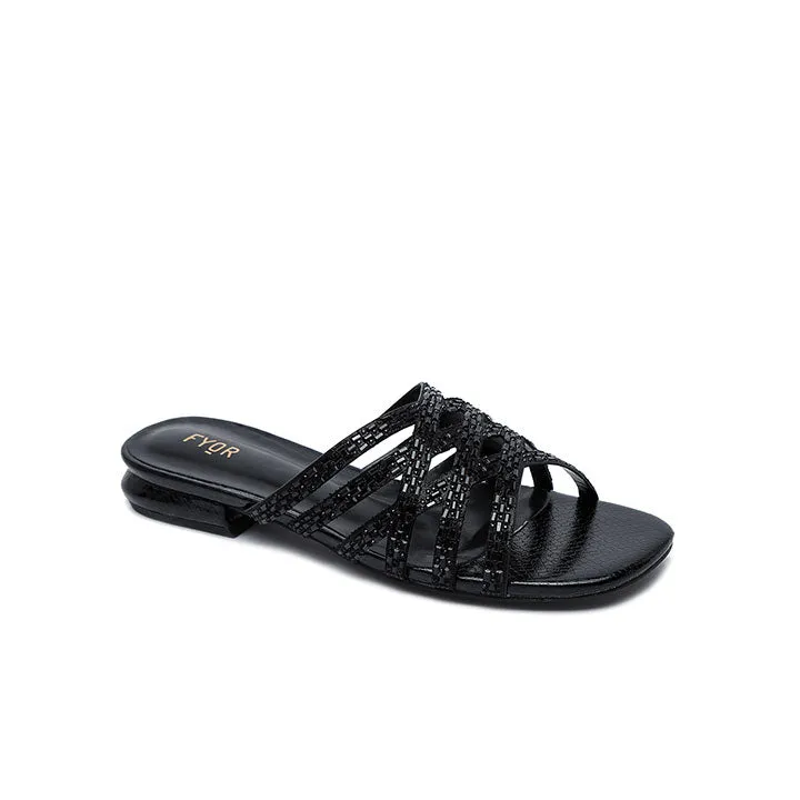 Textured Flat Sandal HL 183