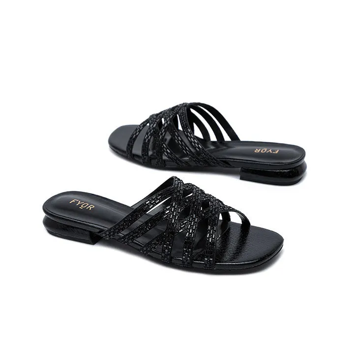 Textured Flat Sandal HL 183