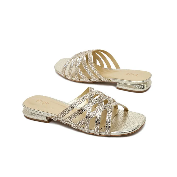 Textured Flat Sandal HL 183