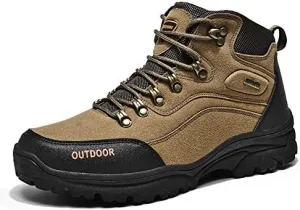 Thermal Products Autumn and Winter New Sports Shoes, Large Size Men's Shoes, Hiking Shoes, Outdoor Sports to Protect Your feet (Color : Khaki, Size : 10)