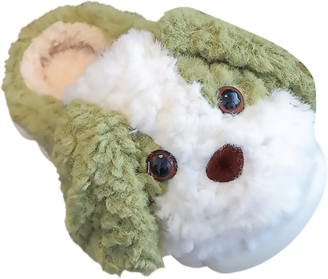 Toddler Girls Cotton Slippers Kids Indoor Bedroom Fuzzy Slippers Anti Slip Cute Puppy Pattern House Slippers